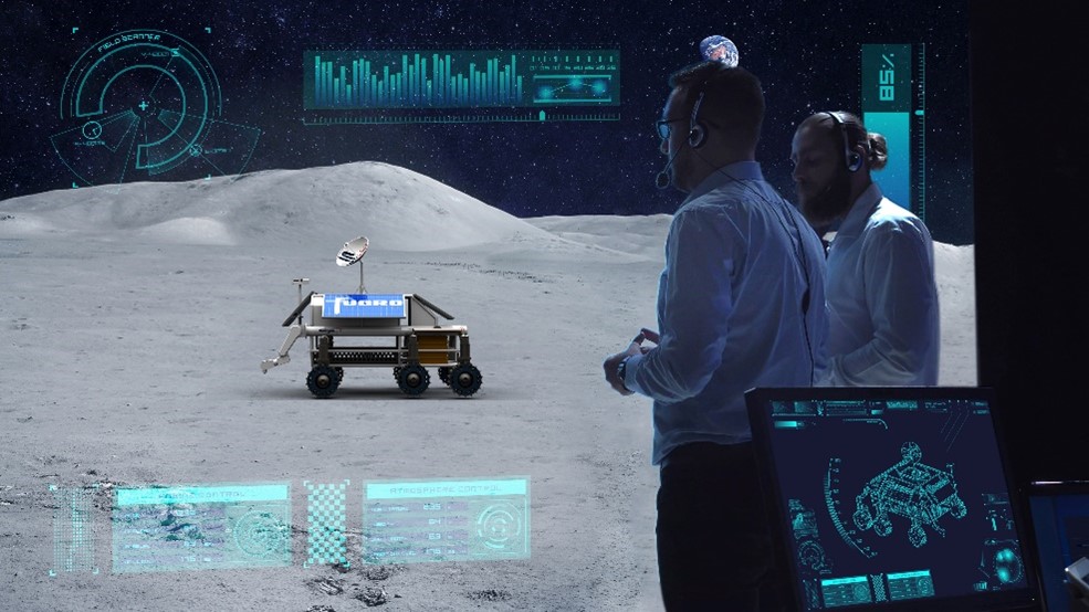 Moon lander vehicle